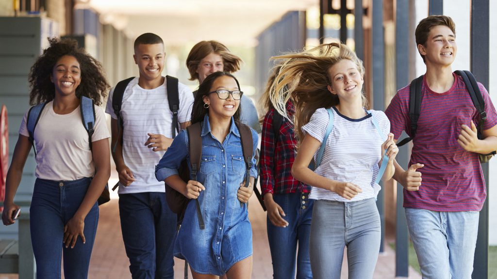 Students Walking