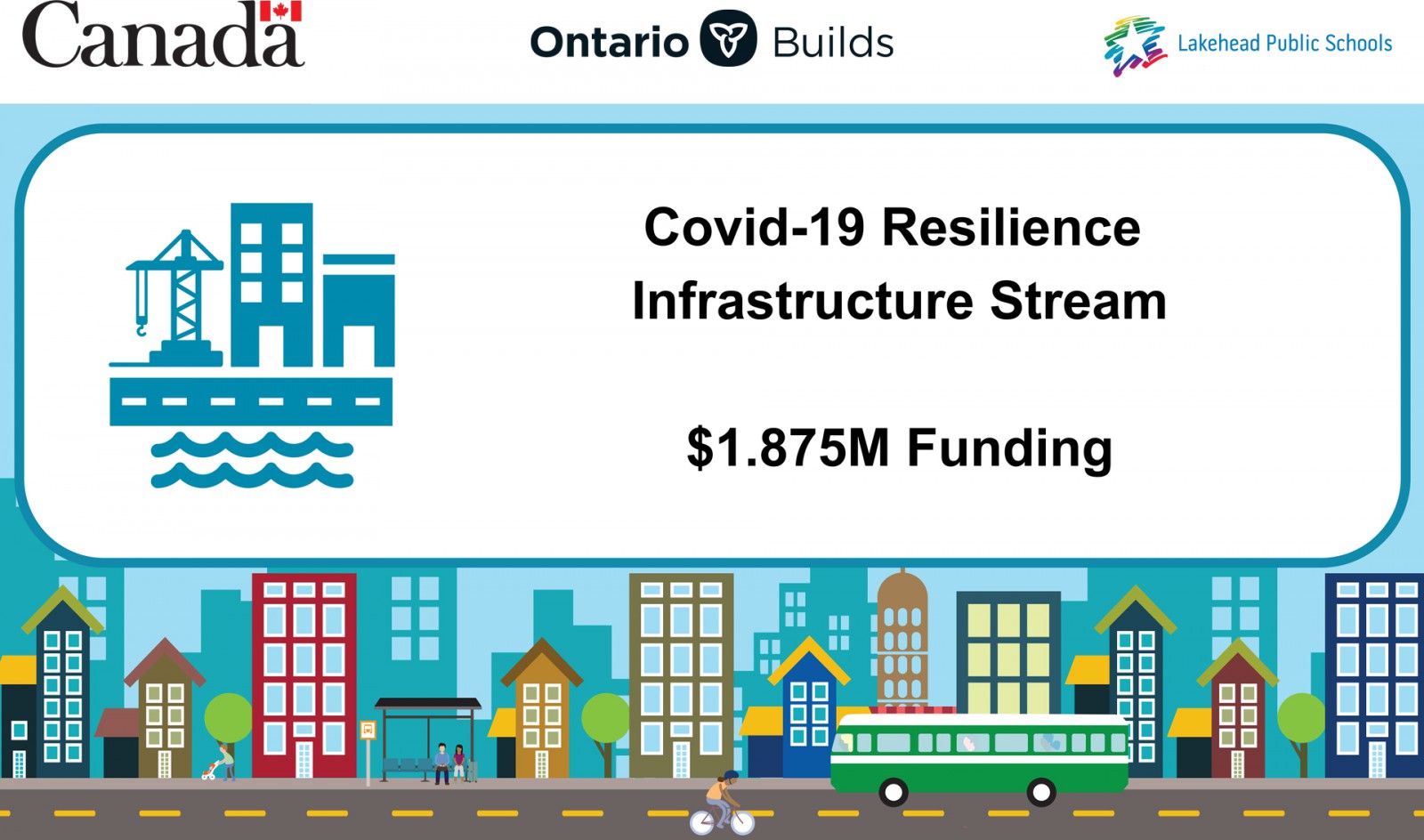 Covid-19 Resilience Infrastructure Stream $1.875M Funding