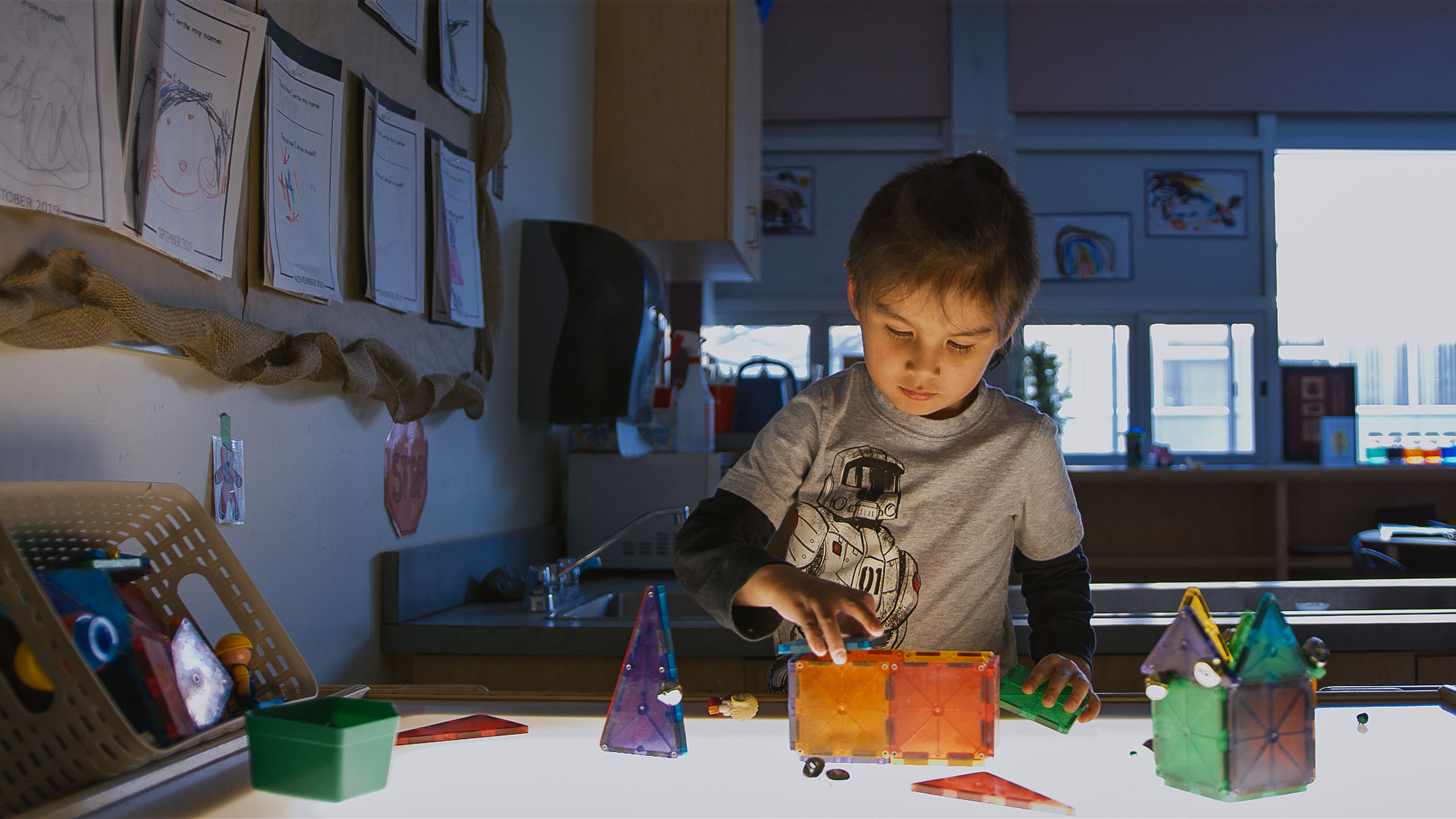 Child with Blocks