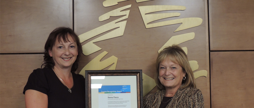 Donna Flasza - Trustee Recognition Award