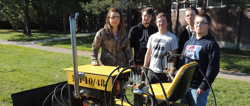 Bull Dozer built by Tech students