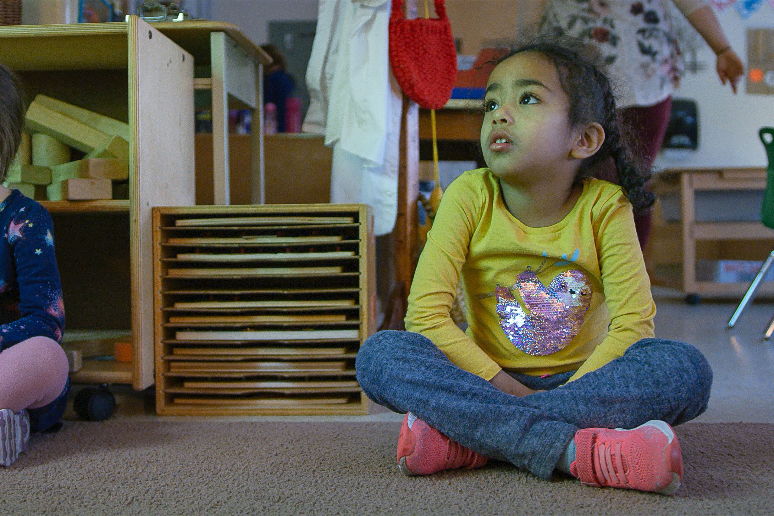 Kindergarten Child Sitting