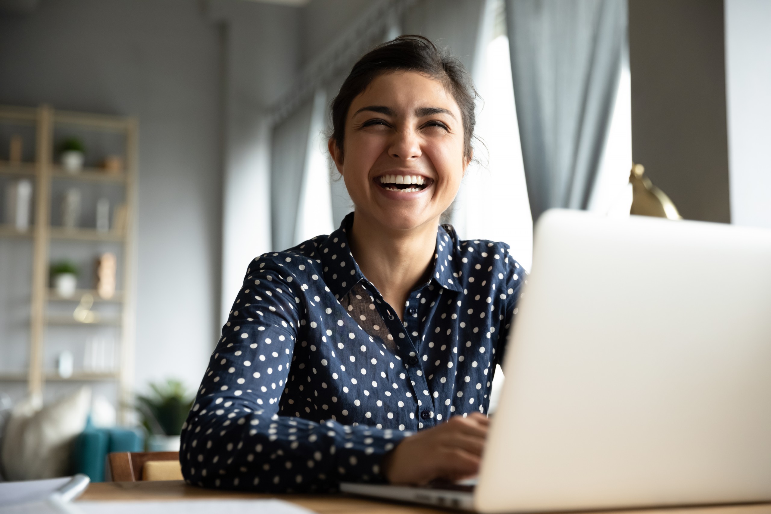 Woman at laptop