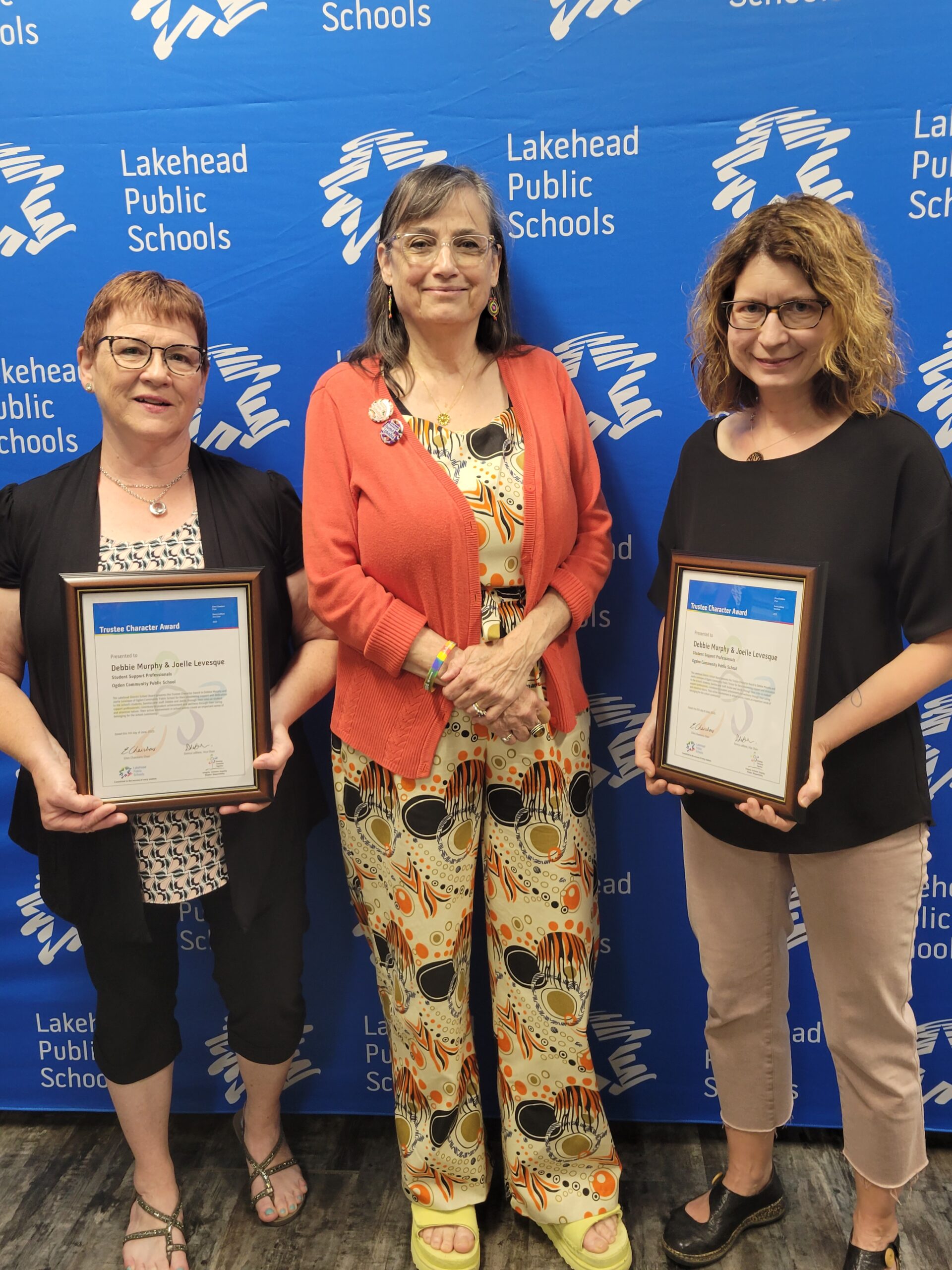 Debbie Murphy and Joelle Levesque Recipients of Trustee Character Award
