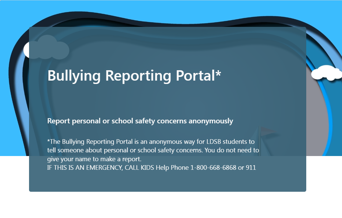 Bullying Reporting Portal Cover